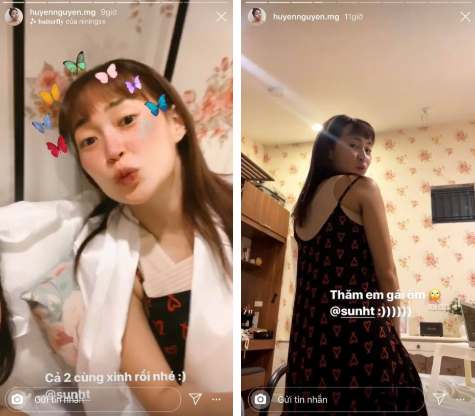 Cụ thể, trong những story của "chị em bạn dì" đăng tải cho thấy bạn gái cũ Phở Đặc Biệt mặc áo định hình thường sử dụng sau khi nâng ngực.