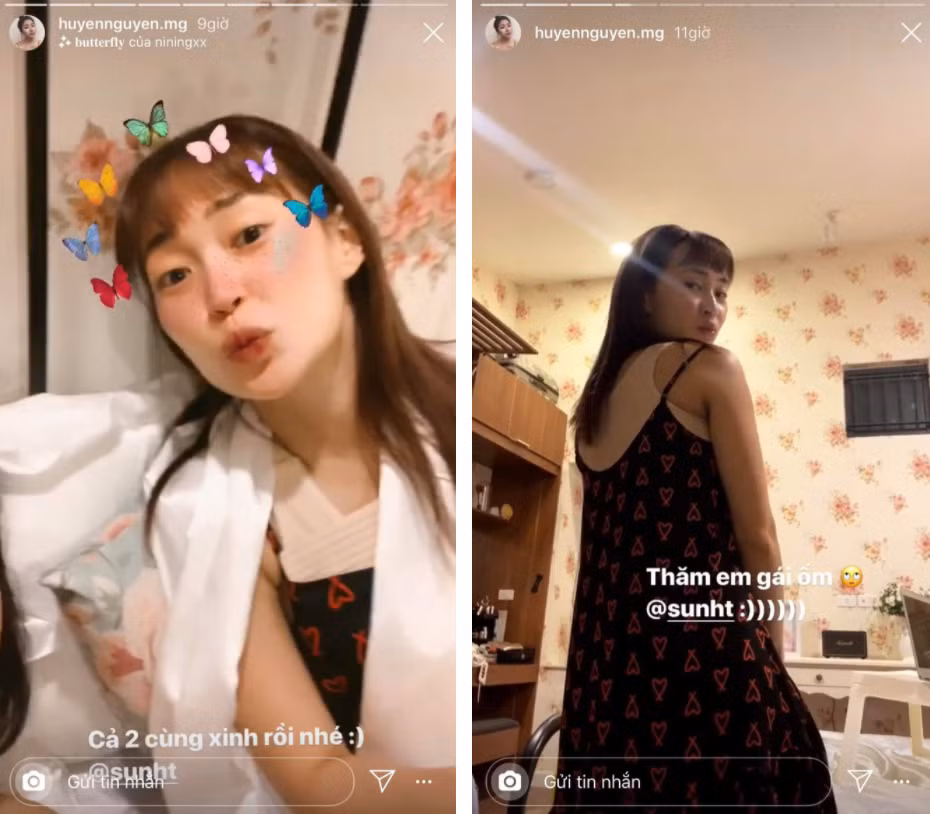 Cụ thể, trong những story của "chị em bạn dì" đăng tải cho thấy bạn gái cũ Phở Đặc Biệt mặc áo định hình thường sử dụng sau khi nâng ngực.