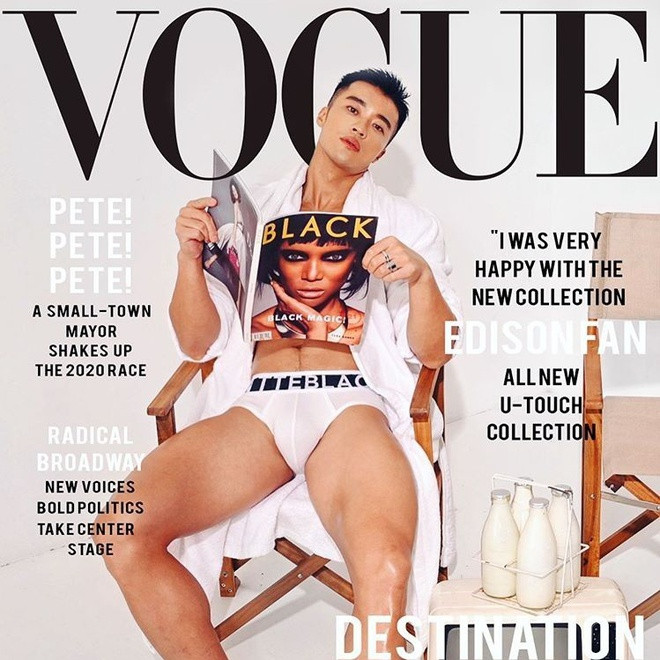 Trong một bài phỏng vấn với trang Paper, Edison kể anh từng bị người đại diện cảnh cáo nên ngừng đăng những bức ảnh diện nội y gợi cảm lên mạng xã hội, bởi các nhãn hàng xa xỉ có thể ngừng tài trợ và anh chỉ còn nước đi bán đồ lót mà thôi.