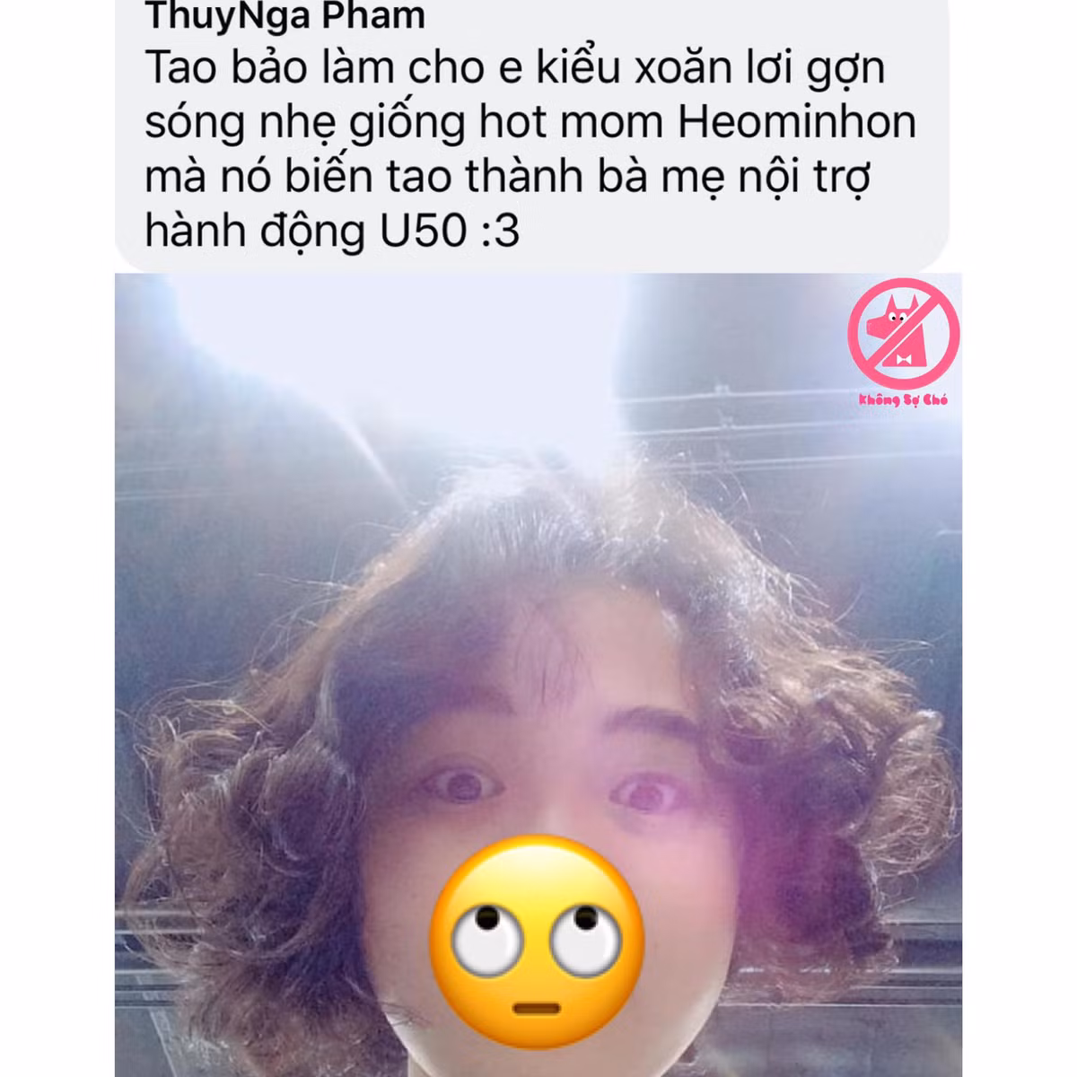Muốn làm xoăn sóng lọn to giống hot girl, cô nàng hoá thân ngay thành bà thím trong phim truyền hình dài tập Hàn Quốc.
