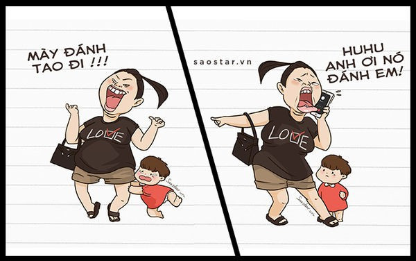 Hành động "lá phải lá trái" này của chị Hiền khiến nhiều người vừa bực, vừa tức cười. Ảnh: tiin.vn