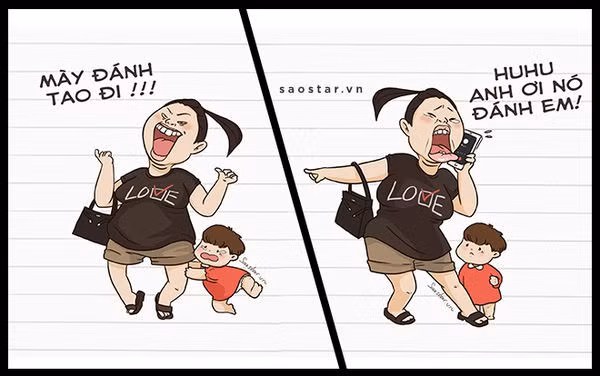 Hành động "lá phải lá trái" này của chị Hiền khiến nhiều người vừa bực, vừa tức cười. Ảnh: tiin.vn