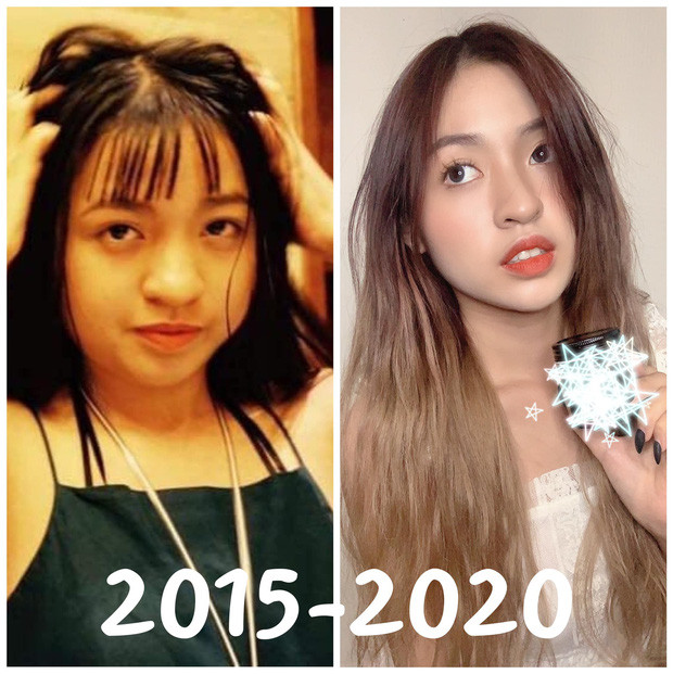 Trong vòng 5 năm từ năm 2015 đến năm 2020, nhan sắc của Thanh Tâm đã thay đổi 180 độ từ cô nàng mập mạp, không có gì nổi bật trở thành "thánh thả thính" gắt nhất mạng xã hội, crush của mọi chàng trai và là hot girl thế hệ mới.