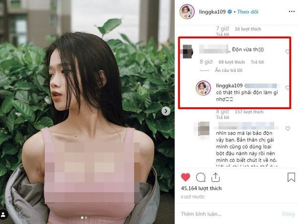 Trước những ý kiến chỉ trích của CĐM, Linh Ka thường tỏ ra khá bức xúc và sẵn sàng đáp trả thẳng thắn.