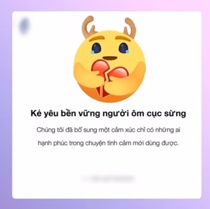 Icon khóc lóc, ôm trái tim tan vỡ để thể hiện cảm xúc đau đớn của những "sừng thủ" được dự đoán là biểu tượng hot.