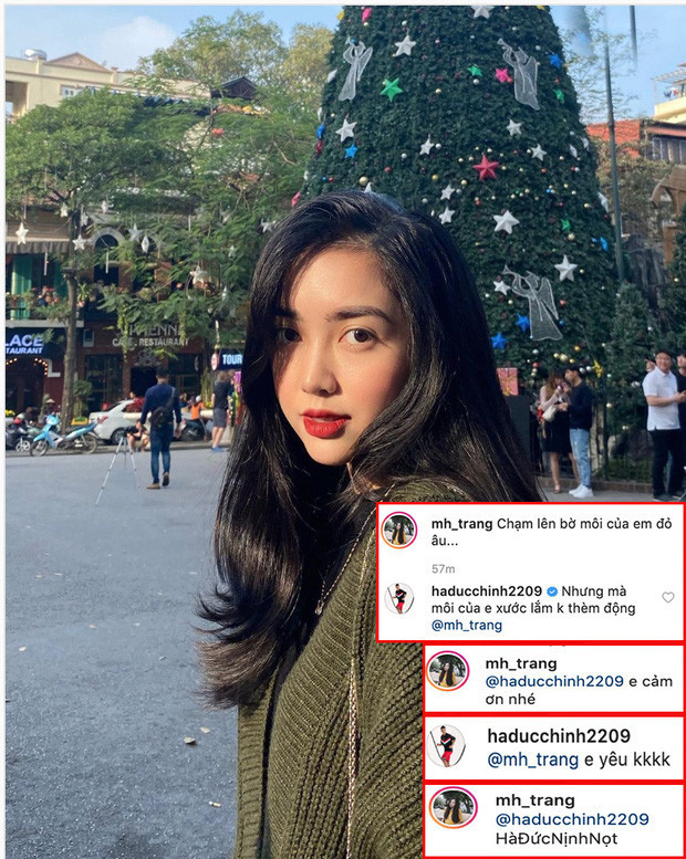 Hà Đức Chinh từng ngọt ngào gọi bạn gái là "em yêu" trên mạng xã hội. Vốn là "vựa muối" của đội tuyển U23 Việt Nam nên cách cầu thủ sinh năm 1997 trêu đùa bạn gái cũng cực kỳ lầy lội.