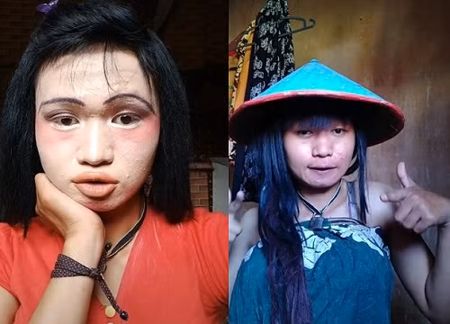 Có lẽ, chính bởi nhan sắc cùng sở thích make up kì lạ đã giúp cô nàng trở thành "hiện tượng mạng" được nhiều người quan tâm.