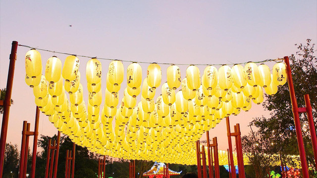 Điểm nhấn hút khách của Vườn Nhật là công viên đèn lồng với 5.000 chiếc đèn lồng thuộc 20 loại đèn khác nhau, được thiết kế trong con đường đèn lồng dài 6m. Ngoài ra còn có Tháp đèn lồng nổi tiếng Noshiro Fuyajo cao 14m, Tiểu đình đèn lồng lớn...