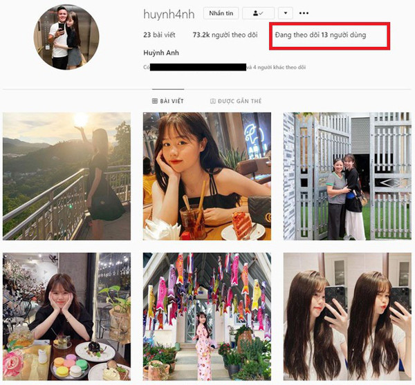 Trên trang Instagram cô nàng vẫn giữ nguyên hình ảnh đại diện cùng bạn trai.