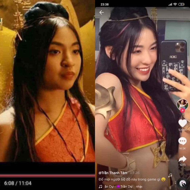 Trong clip quảng cáo game cùng với streamer ViruSs, Thanh Tâm cũng khiến dân mạng "ngã ngửa" vì thân hình đô con, nhan sắc lạ lùng. Điều này càng chứng minh rằng, mặt to là của cô nàng chứ chẳng ai rảnh mà hại.