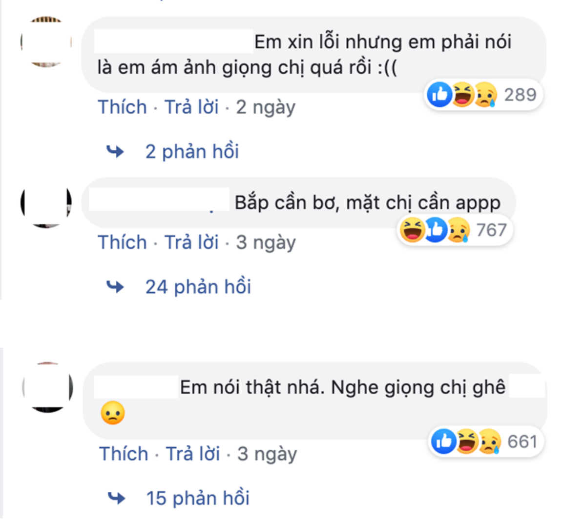 Bên cạnh đó, có ý kiến cho rằng giọng của hot girl Trần Thanh Tâm gây quá ám ảnh: "Mấy clip trước hơi dẹo nhưng còn có chút đáng yêu chứ đến clip này là muốn chọc thủng lỗ tai luôn rồi. Phát sợ", "Thôi bớt cố tỏ ra dễ thương đi phản tác dụng lắm" - Dân mạng chỉ trích.