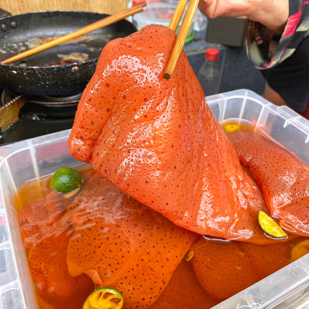 Sứa đỏ không phải khi nào cũng có và muốn thưởng thức lúc nào cũng được. Mùa sứa đỏ ở xứ cảng được đánh bắt vào khoảng 4 tháng đầu hè và kết thúc vào khoảng cuối tháng 6. Vì vậy nhiều người gọi đây là thức ăn "cuối xuân đầu hạ".