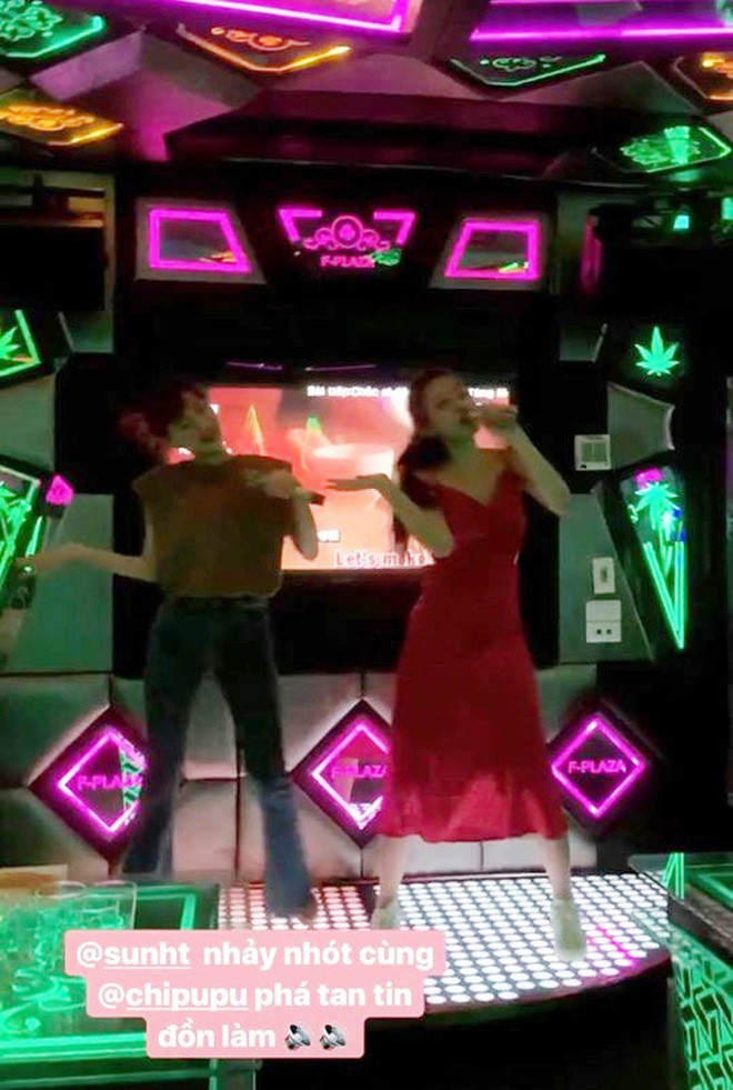 Mới đây nhất, bạn gái Phở Đặc Biệt bất ngờ xuất hiện trong clip story Instagram của một người bạn với dòng caption "Sun Ht nhảy nhót cùng Chi Pu phá tan tin đồn "độ" vòng 1".
