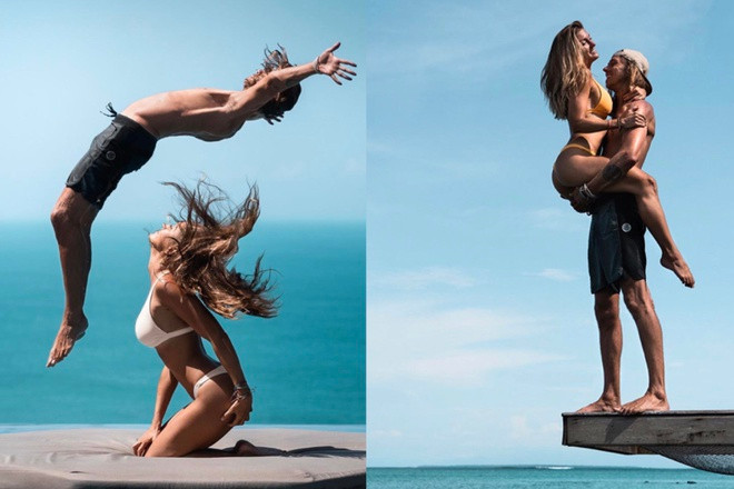 Kody Workman - Kelly Castille là cặp blogger sở hữu tài khoản @positravelty có gần 200.000 lượt theo dõi trên Instagram. Bên cạnh loạt ảnh du lịch chất lượng, được đầu tư, Kody và Kelly thường xuyên gây tranh cãi bởi tạo dáng nguy hiểm trong nhiều bức hình.