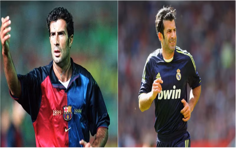 Ở La Liga, Barcelona và Real Madrid là đối thủ không đội trời chung và đương nhiên BLĐ của 2 đội bóng này sẽ chẳng bao giờ trao đổi cầu thủ cho nhau. Thế nhưng năm 2000, chuyện bất ngờ đã xảy ra khi Luis Figo người Bồ Đào Nha chuyển từ Barcelona sang Real Madrid với một bản hợp đồng có giá trị kỉ lục 37 triệu bảng.