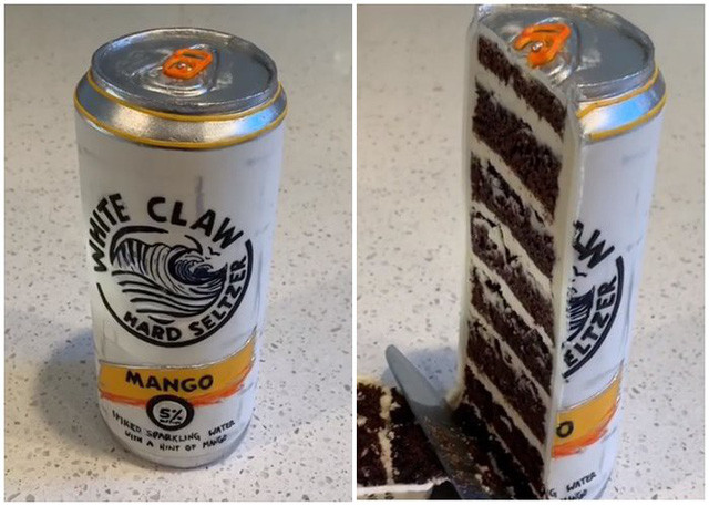 Chiếc bánh có hình dạng và khích thước y hệt lon nước ngọt khiến nhiều người thích thú bởi chỉ cần phết kem không đều, "lon nước" sẽ méo hoặc đánh quá lỏng, không đều tay kem sẽ bị chảy.