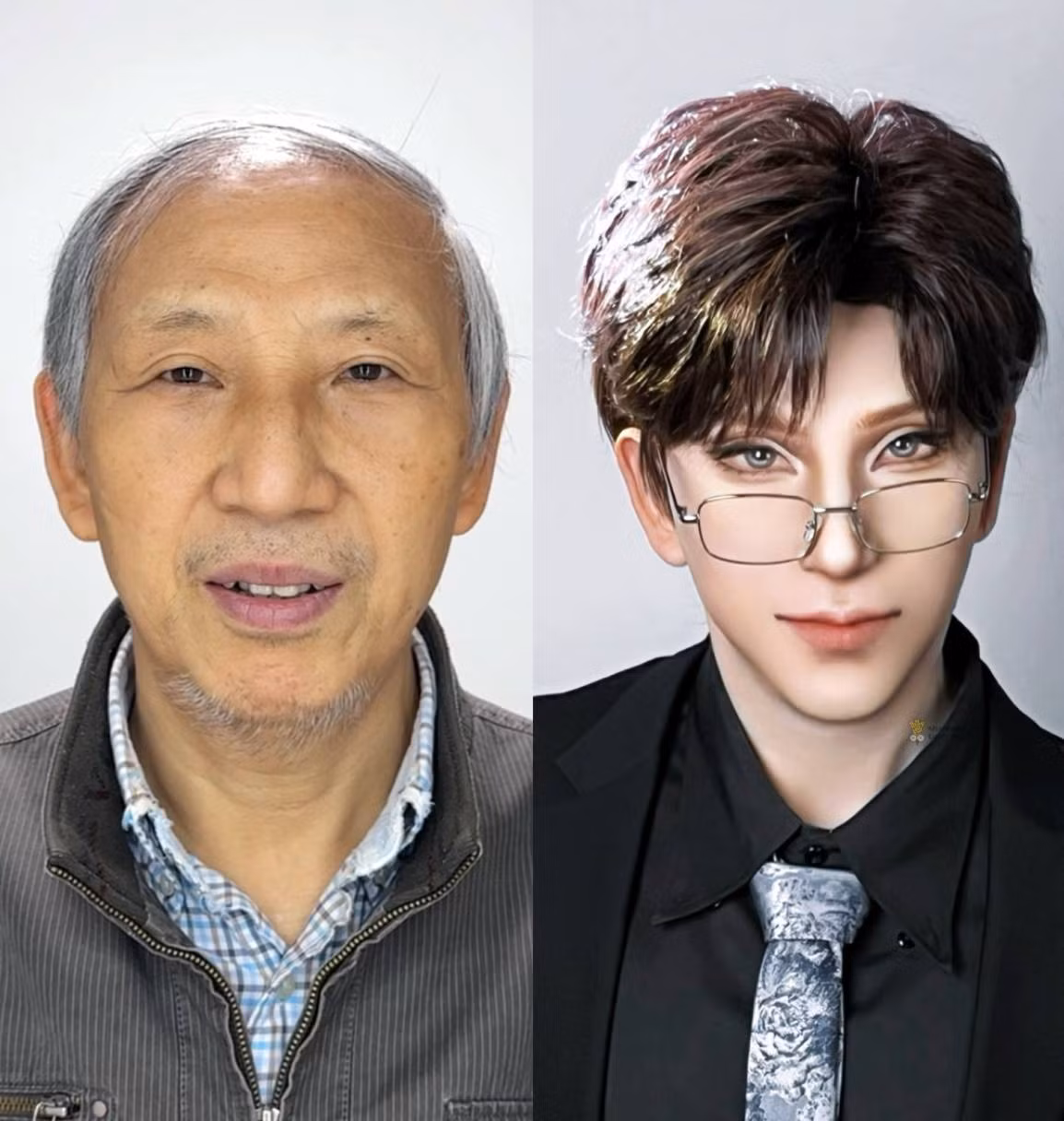 Theo đó, một kênh Douyin (MXH video ngắn ở Trung Quốc) với seri biến hình nhờ makeup đã thu hút hàng triệu người theo dõi nhờ những pha biến hình như "thay đầu" cho một cụ ông.