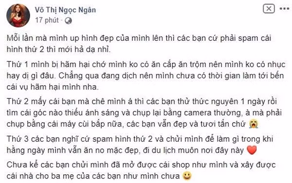 "Con giun xéo lắm cũng quằn", mới đây, hot girl Ngân 98 đã phải nổi cáu vì những hành động thiếu văn minh của những người không ưa cô nàng.