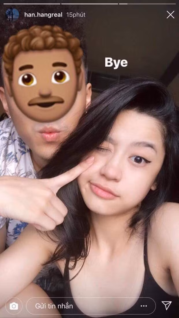 Trước đó, Hàn Hằng từng đăng tải tấm hình chụp cùng bạn trai giấu mặt lên trang cá nhân. Dù vậy, nhìn kiểu tóc và trang phục, nhiều người vẫn đoán ra rằng đó chính là Huyme chứ chẳng phải ai khác.