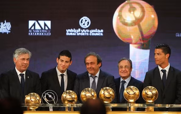 Real Madrid thâu tóm toàn bộ các danh hiệu tại lễ trao giải Globe Soccer Awards 2014.