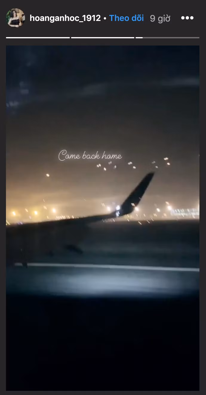 Ngay sau khi tiễn bạn trai về CLB, Hoàng Anh cũng rời Philippines về nước.