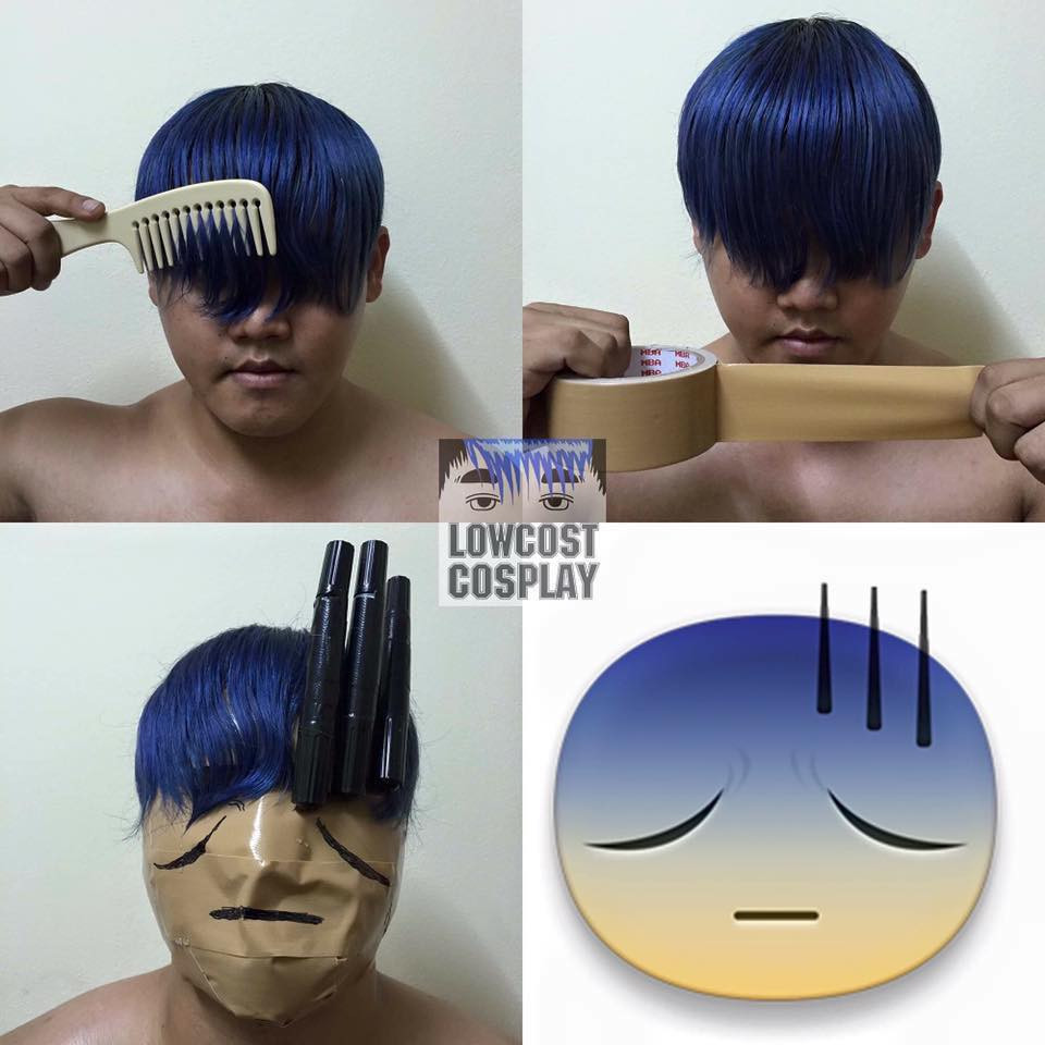 Từ miếng xốp, băng dính hay thậm chí là rau củ quả đều có thể trở thành đạo cụ để giúp Anucha Saengchart hoá thân thành các nhân vật không tưởng.