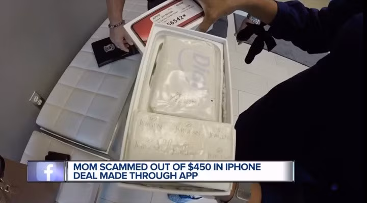 Dat mua iPhone qua mang, ba me tre ta hoa nhan ve thu chang mong