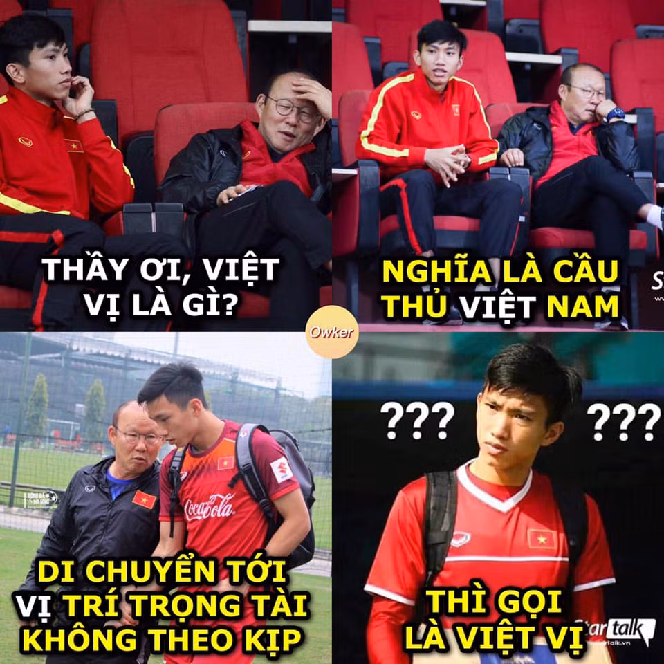 Một tình huống nữa gây tranh cãi đó là bàn thắng của Văn Hậu không được công nhận do lỗi việt vị. Tuy nhiên, sau khi xem lại quay chậm, cộng đồng mạng nhận định trọng tài có vấn đề về quang học pha bóng này.