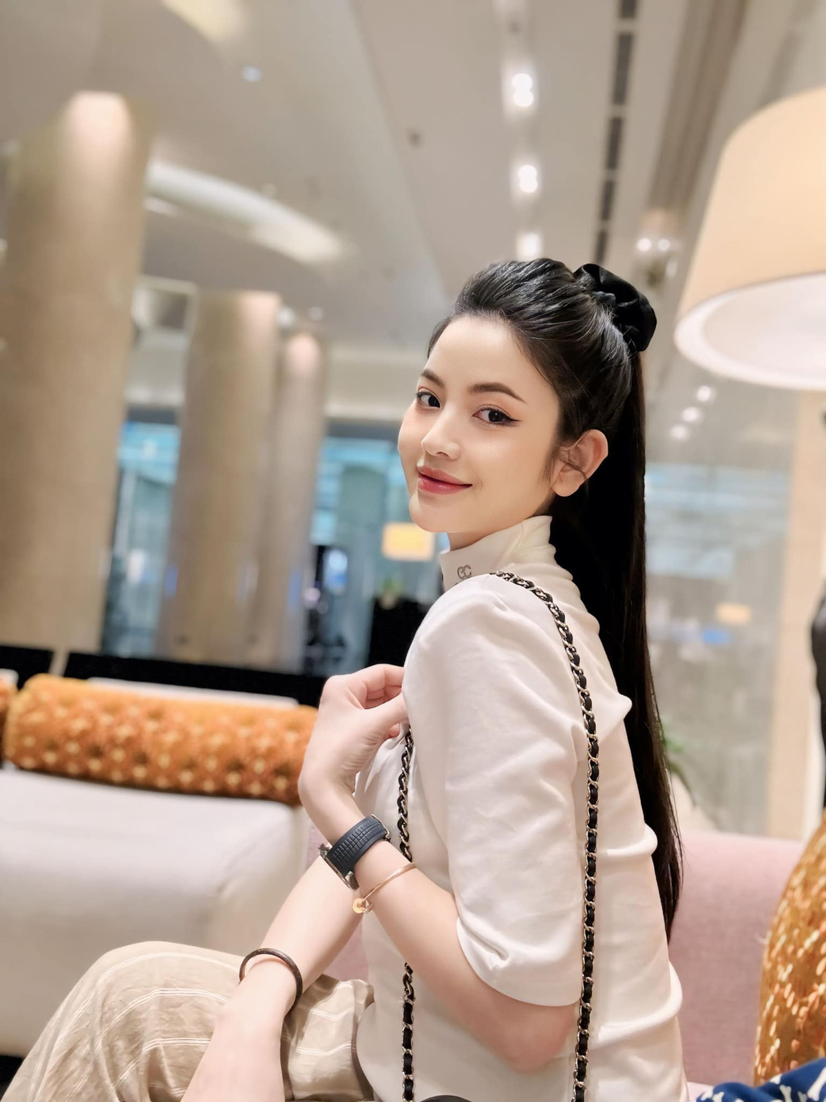 Nàng Wag cho hay, hiện tại cô đang mang bầu hơn 3 tháng, may mắn không bị nghén như nhiều người khác.