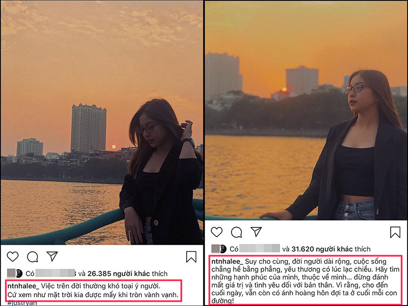 Hot girl Quảng Nam luôn đăng tải những dòng trạng thái dài dằng dặc đầy ẩn ý về việc mọi chuyện diễn ra không đúng mong muốn, tình yêu cuối cùng không thuộc về cô.