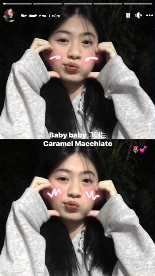 Trong những bức ảnh đời thường đăng tải lên trang cá nhân, cô nàng thể hiện vẻ đáng yêu, dễ thương của một cô gái 19 tuổi.