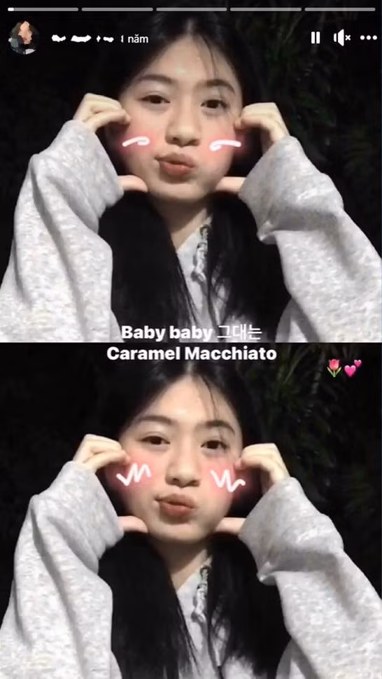 Trong những bức ảnh đời thường đăng tải lên trang cá nhân, cô nàng thể hiện vẻ đáng yêu, dễ thương của một cô gái 19 tuổi.