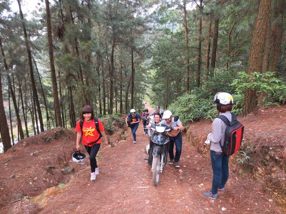 Nhiều bạn không có điều kiện đi xa và không dư giả về thời gian đã rủ nhau lên lịch trình khám phá núi Hàm Lợn.