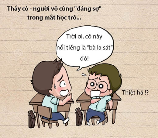 "Hồi bằng tuổi các em, cô chịu khó học lắm", "Ngày xưa tôi thèm cô giáo cho nhiều bài tập mà không được".