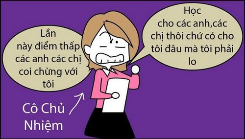 "Các anh chị học cho ai? Cho tôi hay cho bố mẹ? Các anh chị học thì ấm và thân" là câu nói học sinh nào cũng từng nghe qua. Tuy nhiên "học thì ấm vào thân, ngủ thì ấm từ chân lên đầu" nên lười học vẫn hoàn lười.