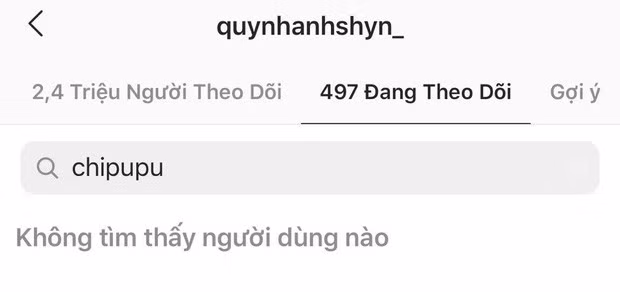 Theo đó, hot girl Quỳnh Anh Shyn đột ngột unfollow Chi Pu trên Instagram.