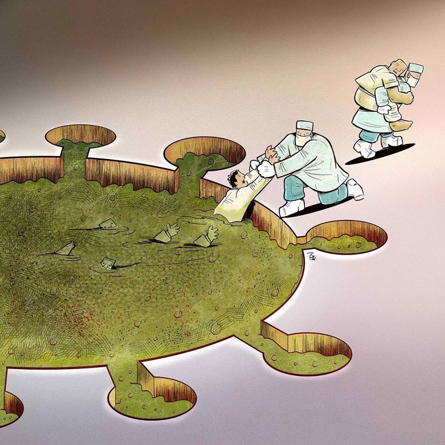 Các bác sĩ đang cứu rất nhiều người, kéo tất cả ra khỏi "vùng bùn" dịch bệnh khiến cả thế giới khiếp sợ.