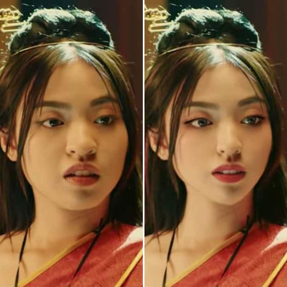 Thậm chí, nhiều người "có tâm" còn đem ảnh của Thanh Tâm ra photoshop để giống với trên Tik Tok.