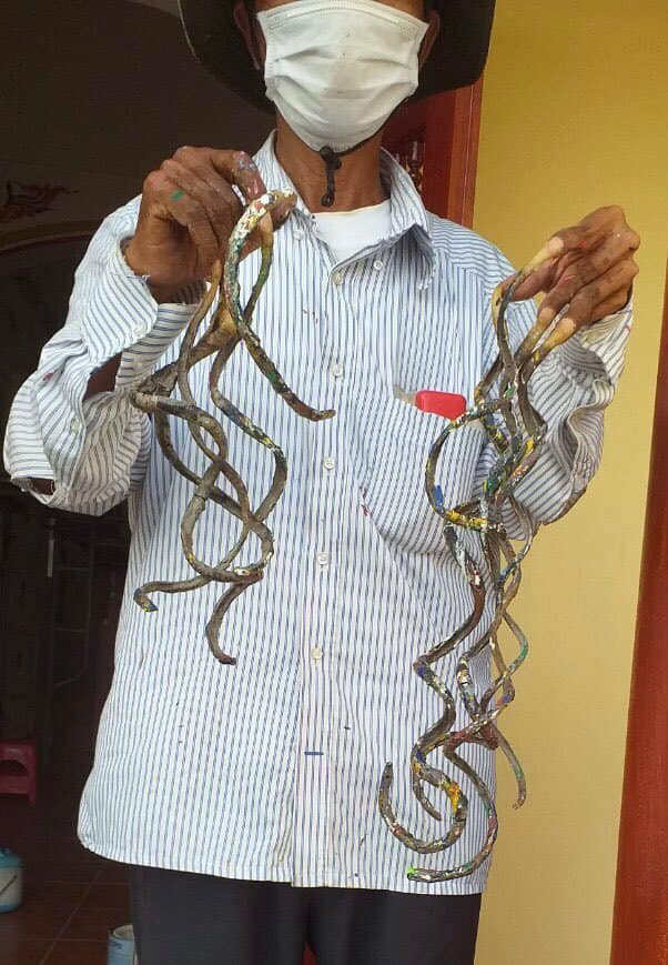 Đối với ông Huyền, việc nuôi móng tay dài là do niềm đam mê chứ không phải để nổi tiếng.