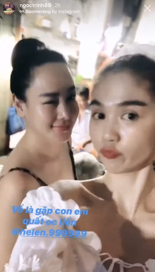 Ngọc Trinh không quên đăng tải nhiều hình ảnh vui vẻ, nhí nhố cùng những cô bạn thân.