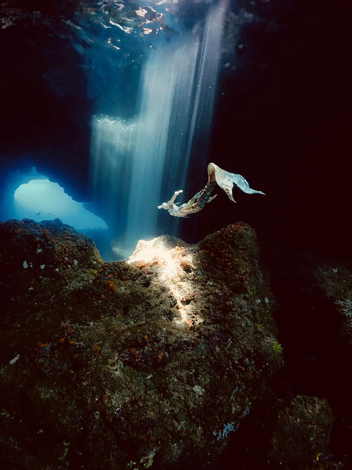 Vì có nhiều kinh nghiệm lặn biển và lặn tiên cá nên chuyến du lịch Phú Quý lần này, chị muốn quay, chụp ảnh ở những địa điểm độc lạ dưới nước theo ý tưởng riêng, có độ khó cao.