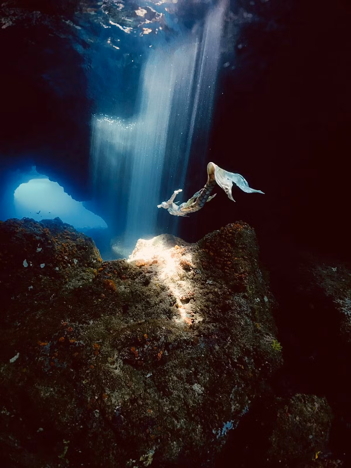 Vì có nhiều kinh nghiệm lặn biển và lặn tiên cá nên chuyến du lịch Phú Quý lần này, chị muốn quay, chụp ảnh ở những địa điểm độc lạ dưới nước theo ý tưởng riêng, có độ khó cao.