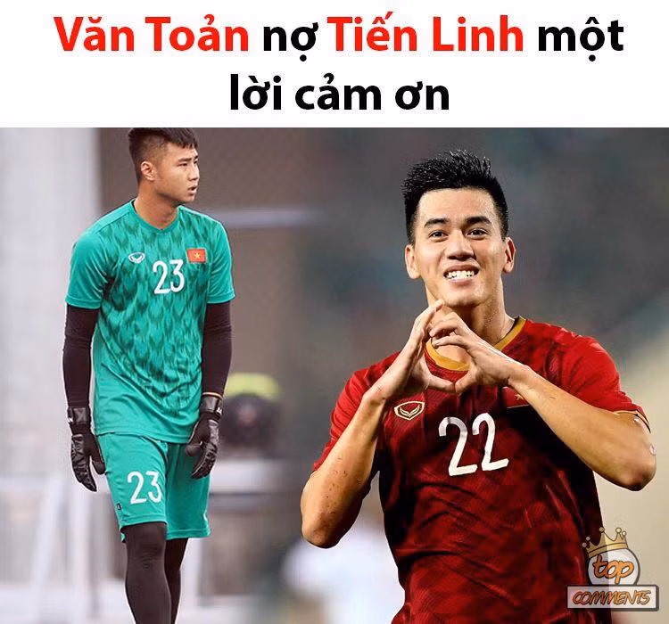 Người cứu Văn Toàn không ai khác ngoài tiền đạo Tiến Linh, anh đã có một cú đúp vào lưới U22 Thái Lan, giúp U22 Việt Nam đứng vững ở ngôi đầu bảng B.