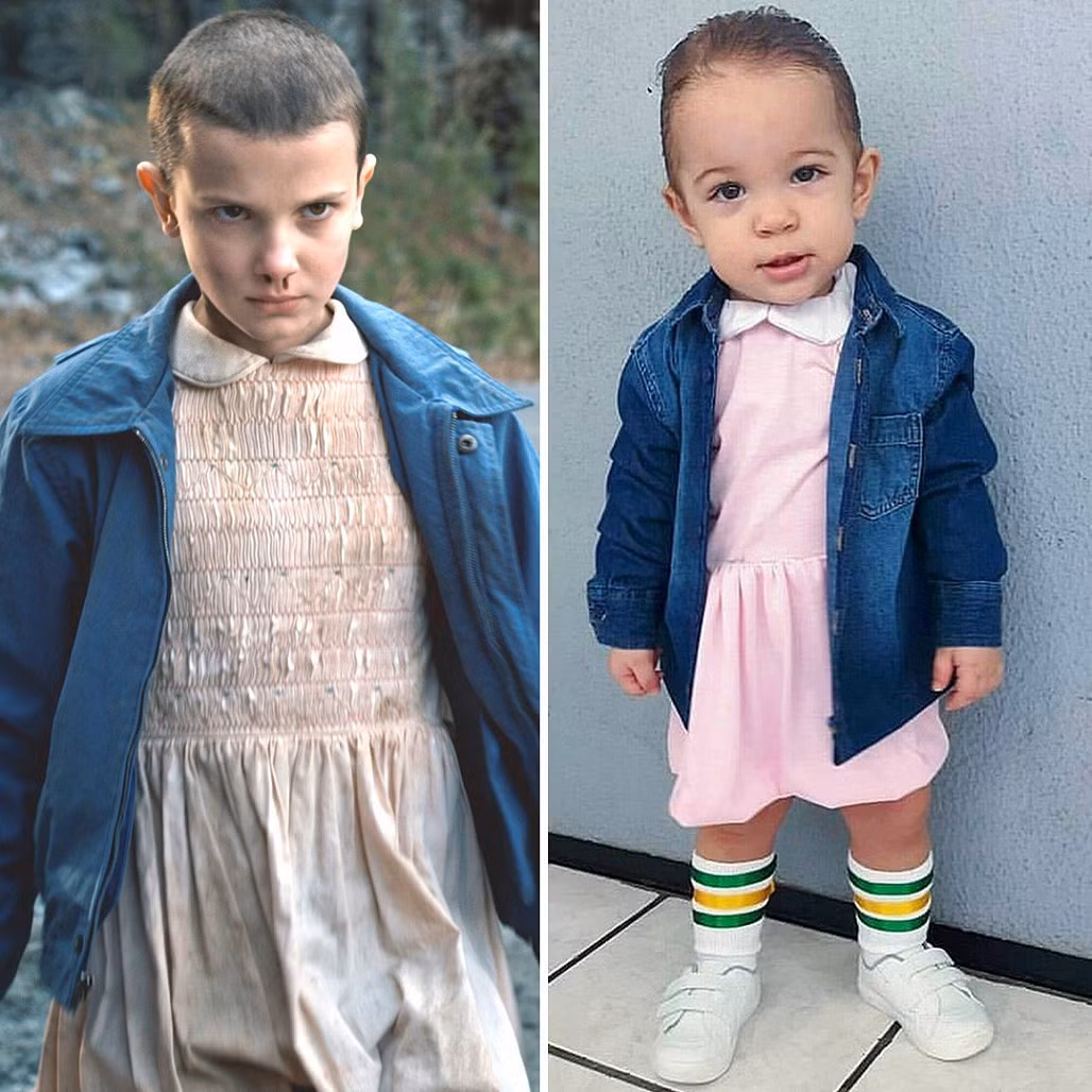 Dù chưa đi học lớp 1 nhưng cô bé Maria Eduarda không "ngán" bất kỳ nhân vật nào.