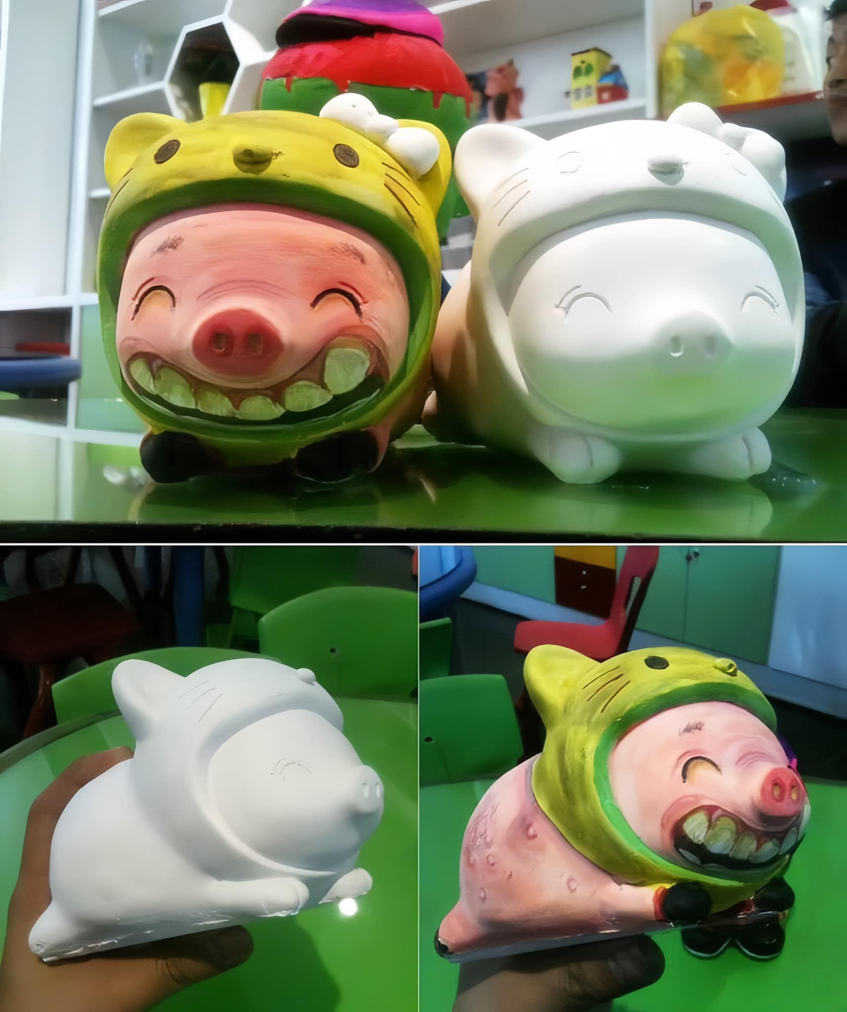 Chú heo này có nụ cười khá...đặc biệt.