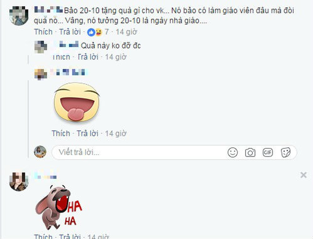 Thậm chí, có những ông chồng ngây thơ tưởng nhầm ngày phụ nữ Việt Nam là ngày nhà giáo.