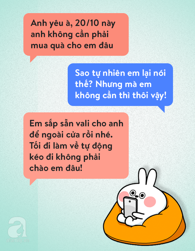 Thì ra, đây chỉ là 1 cách ''gợi ý" khác của các bà vợ mà thôi.