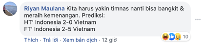 CĐV Indonesia dự đoán đội nhà thảm bại trước đội tuyển Việt Nam - Hình 2 CDV Indonesia du doan doi nha tham bai truoc doi tuyen Viet Nam-Hinh-2