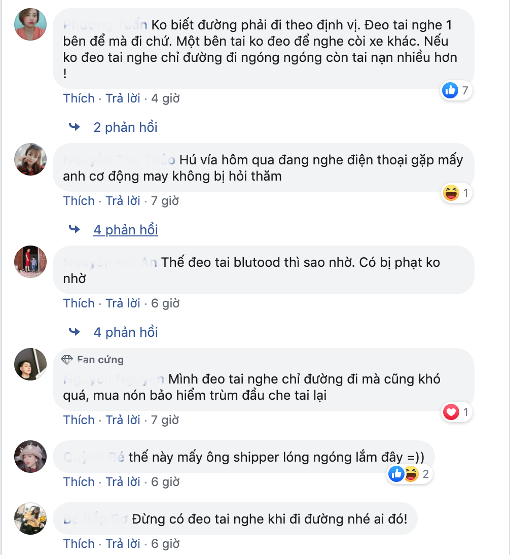 Tranh cai viec deo tai nghe di xe may bi phat 1 trieu dong-Hinh-2