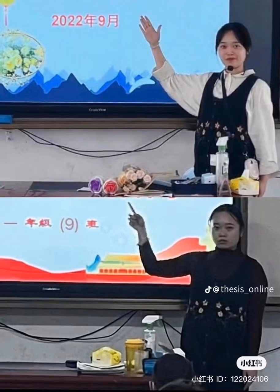 Chỉ mới đi dạ 1 thời gian mà cô giáo này có vẻ như "già đi chục tuổi".